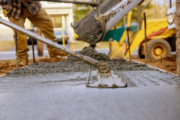 Integrity Paving and Coatings fixing damaged concrete surface